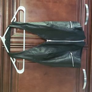 Wilson's Genuine Cow Hide Leather Biker Vest